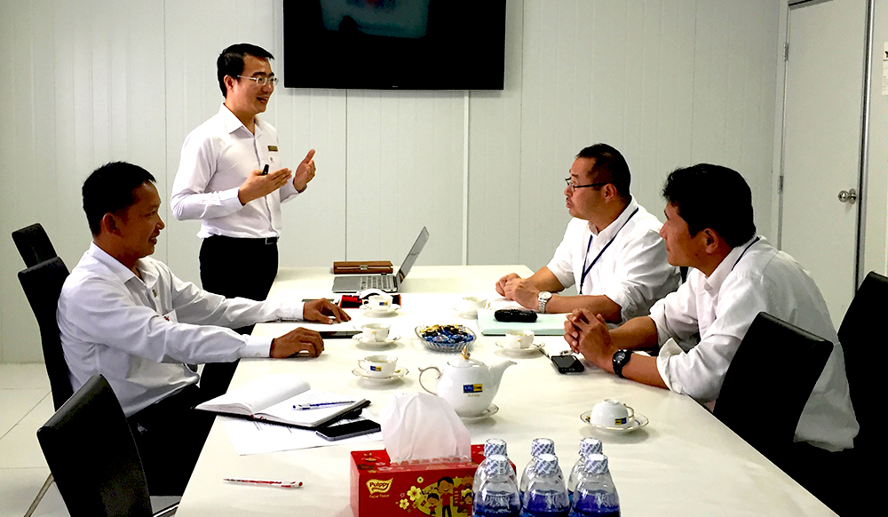 Business meeting with a Vietnamese producer